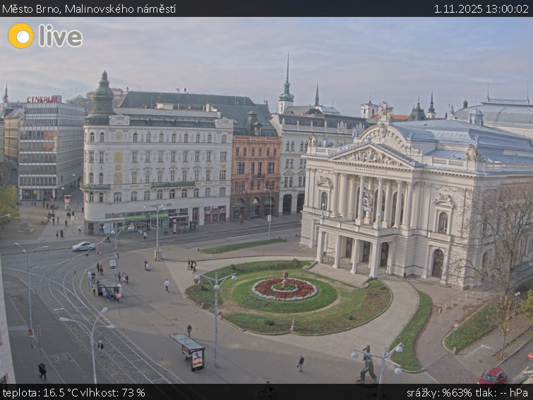 Město Brno - Malinovského náměstí - 1.11.2025 v 13:00 Město Brno - Malinovského náměstí - 1.11.2025 v 13:00
