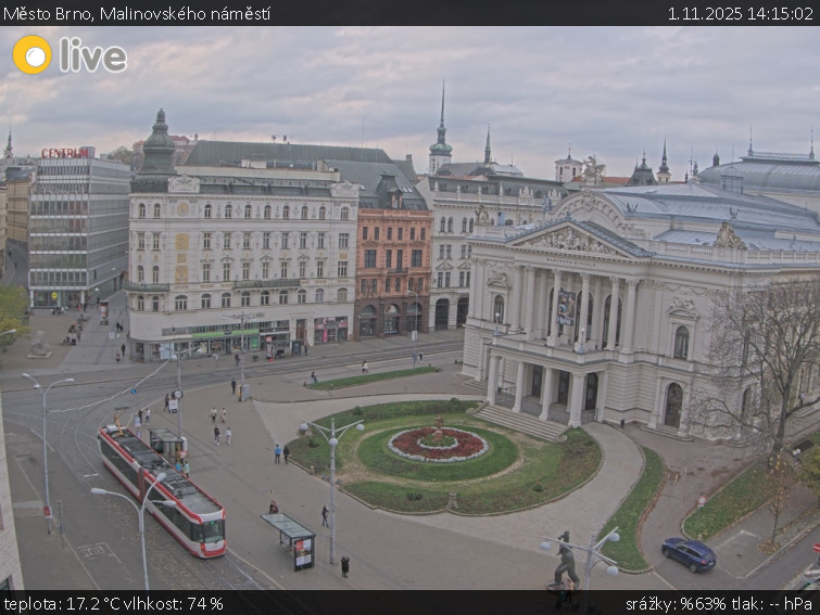 Město Brno - Malinovského náměstí - 1.11.2025 v 14:15 Město Brno - Malinovského náměstí - 1.11.2025 v 14:15