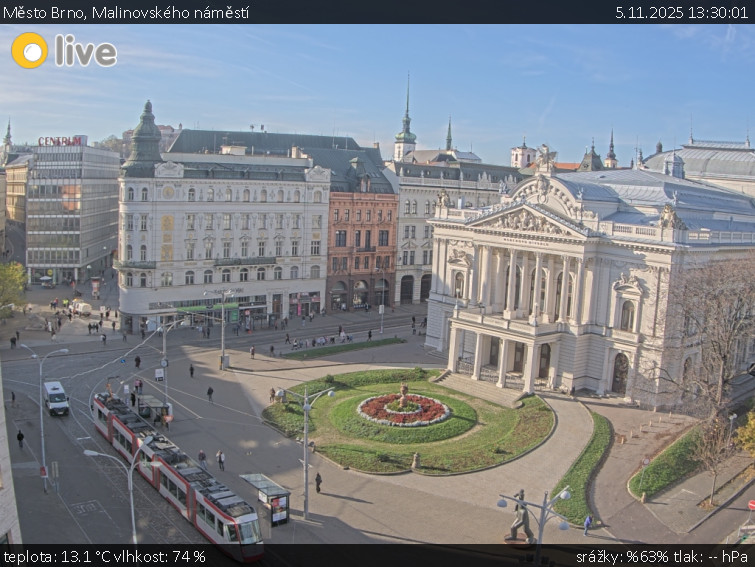 Město Brno - Malinovského náměstí - 5.11.2025 v 13:30