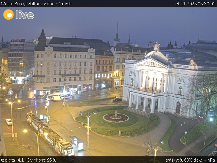 Město Brno - Malinovského náměstí - 14.11.2025 v 06:30