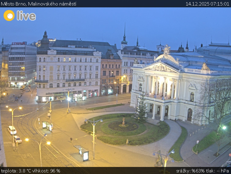 Město Brno - Malinovského náměstí - 14.12.2025 v 07:15