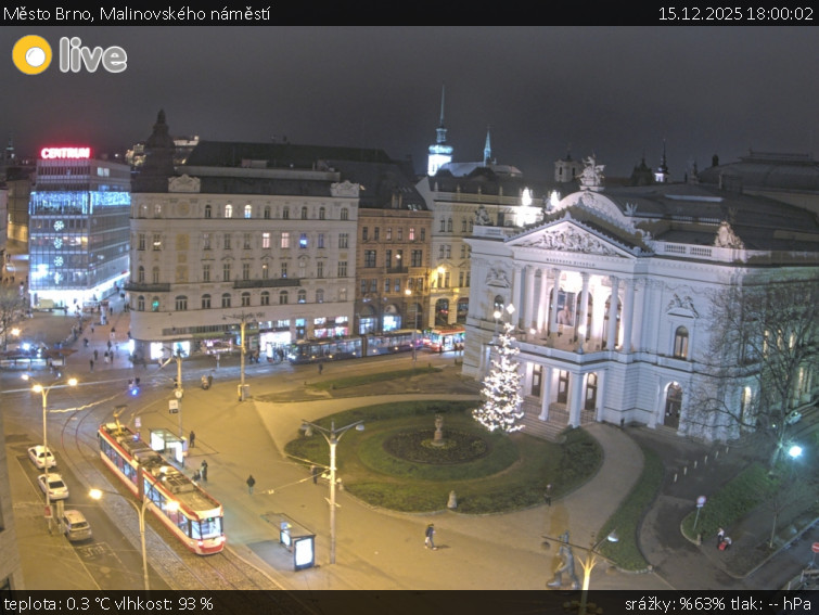 Město Brno - Malinovského náměstí - 15.12.2025 v 18:00