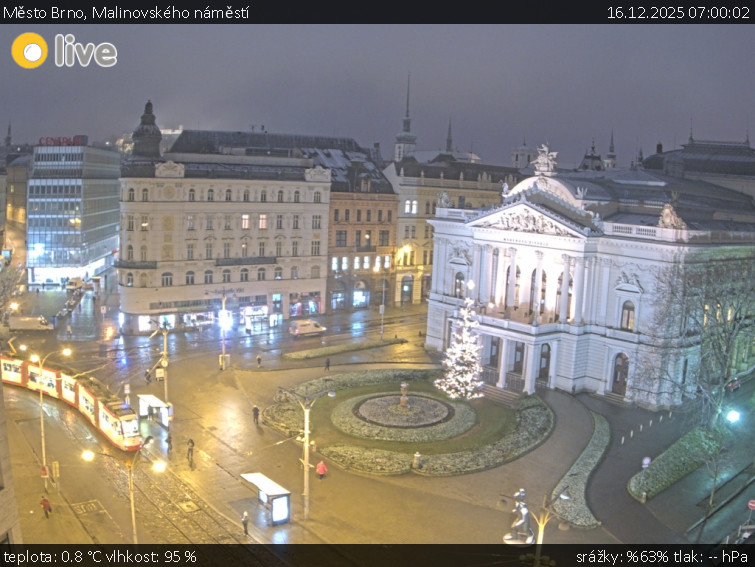 Město Brno - Malinovského náměstí - 16.12.2025 v 07:00