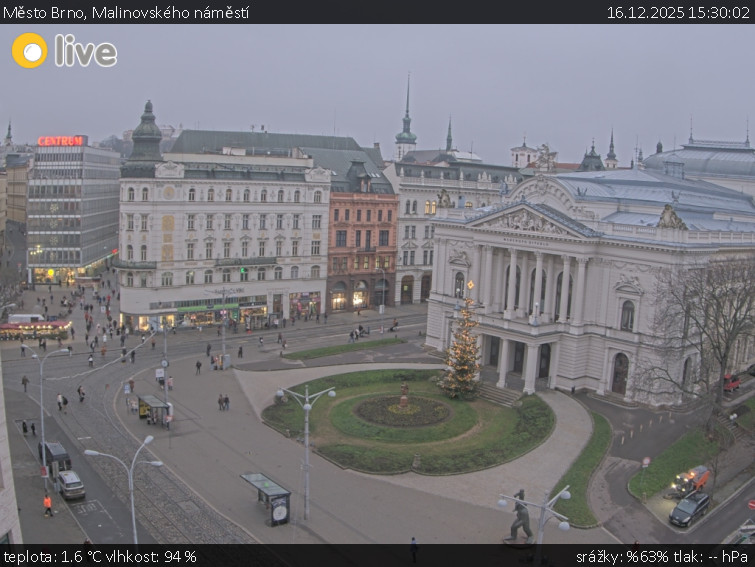 Město Brno - Malinovského náměstí - 16.12.2025 v 15:30