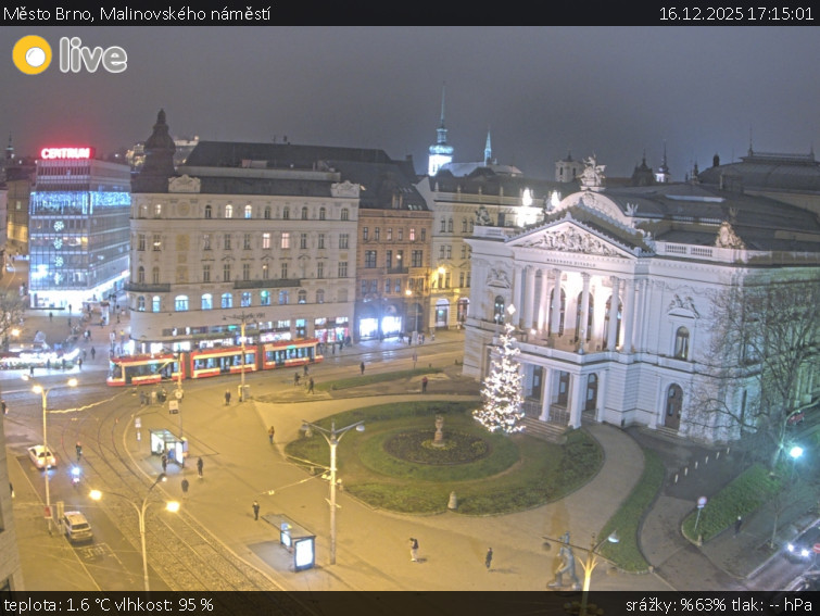 Město Brno - Malinovského náměstí - 16.12.2025 v 17:15