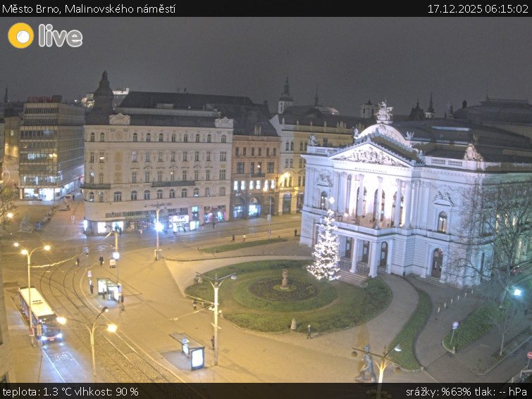 Město Brno - Malinovského náměstí - 17.12.2025 v 06:15