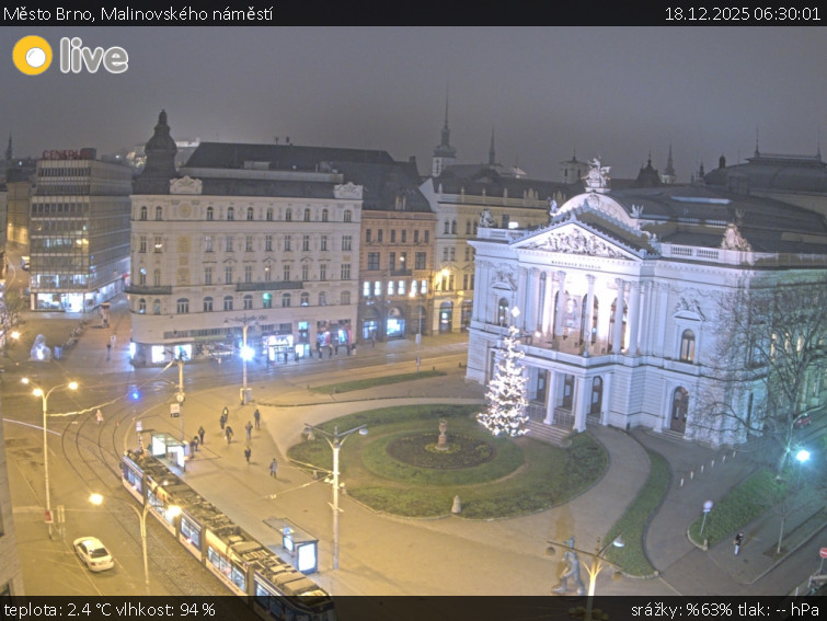 Město Brno - Malinovského náměstí - 18.12.2025 v 06:30