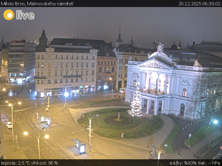 Město Brno - Malinovského náměstí - 20.12.2025 v 06:30