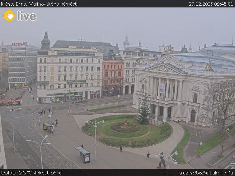 Město Brno - Malinovského náměstí - 20.12.2025 v 09:45
