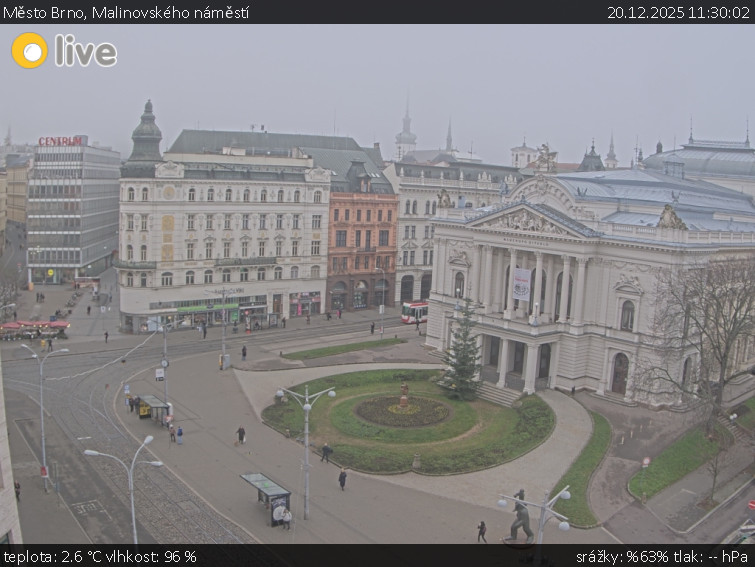 Město Brno - Malinovského náměstí - 20.12.2025 v 11:30