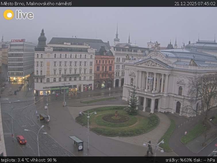 Město Brno - Malinovského náměstí - 21.12.2025 v 07:45