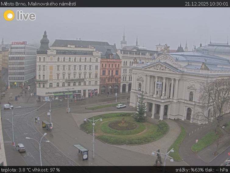 Město Brno - Malinovského náměstí - 21.12.2025 v 10:30