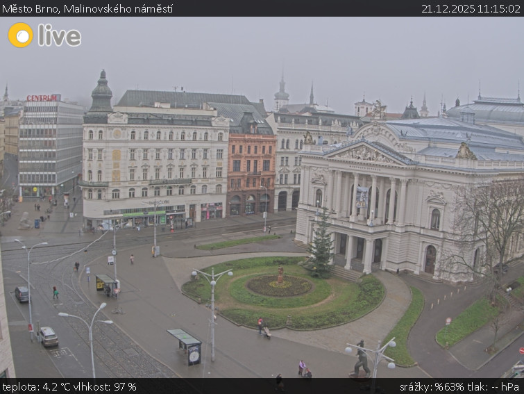 Město Brno - Malinovského náměstí - 21.12.2025 v 11:15