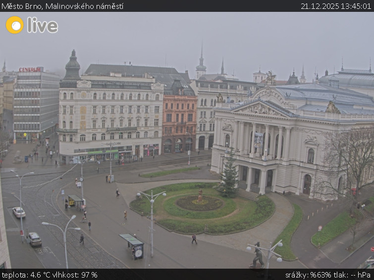 Město Brno - Malinovského náměstí - 21.12.2025 v 13:45