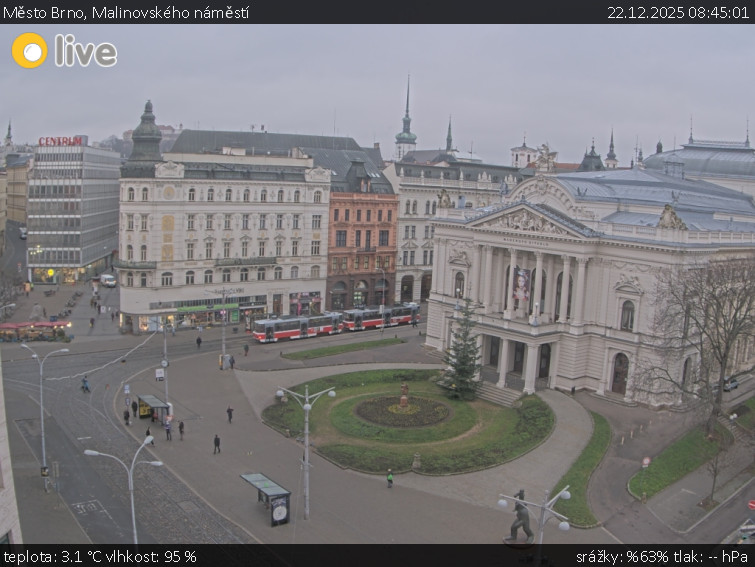 Město Brno - Malinovského náměstí - 22.12.2025 v 08:45