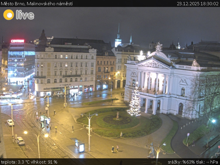 Město Brno - Malinovského náměstí - 23.12.2025 v 18:30
