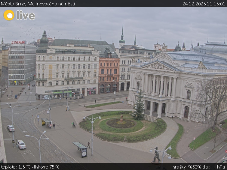 Město Brno - Malinovského náměstí - 24.12.2025 v 11:15