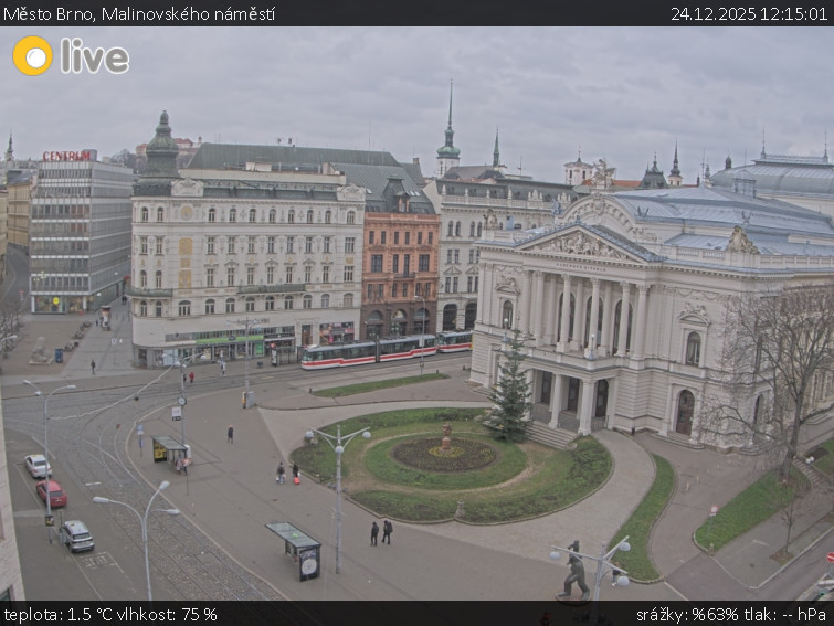 Město Brno - Malinovského náměstí - 24.12.2025 v 12:15