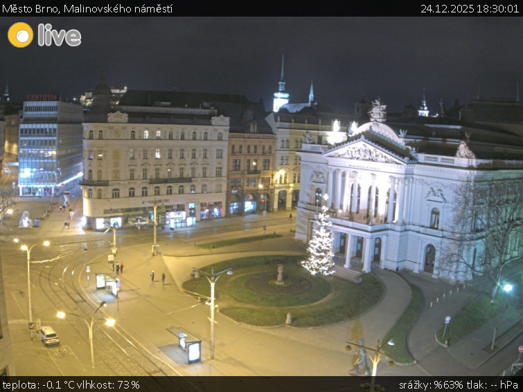 Město Brno - Malinovského náměstí - 24.12.2025 v 18:30
