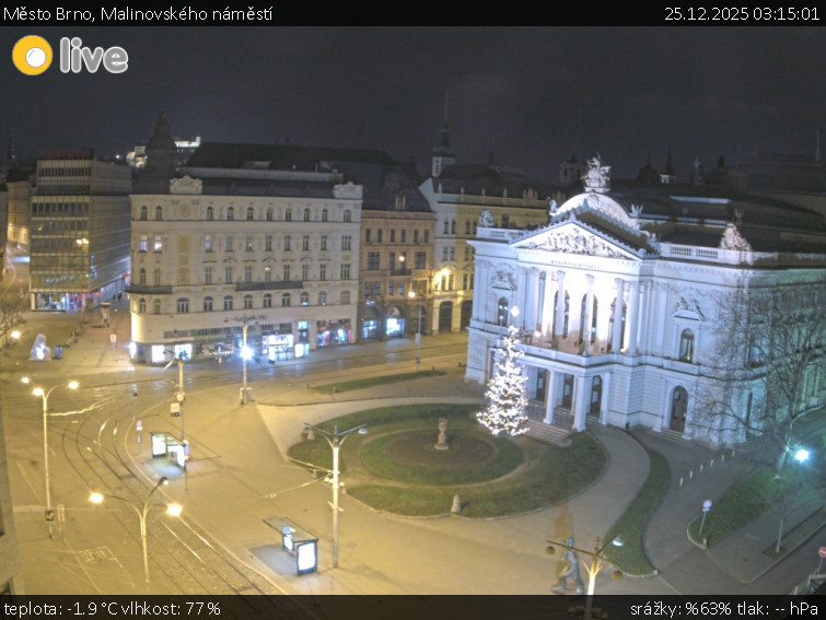 Město Brno - Malinovského náměstí - 25.12.2025 v 03:15