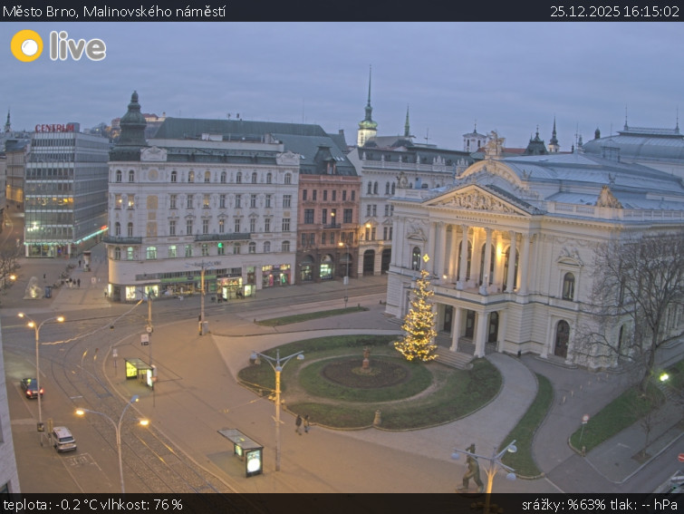 Město Brno - Malinovského náměstí - 25.12.2025 v 16:15