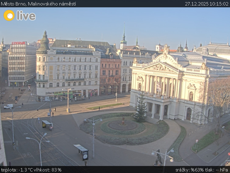Město Brno - Malinovského náměstí - 27.12.2025 v 10:15