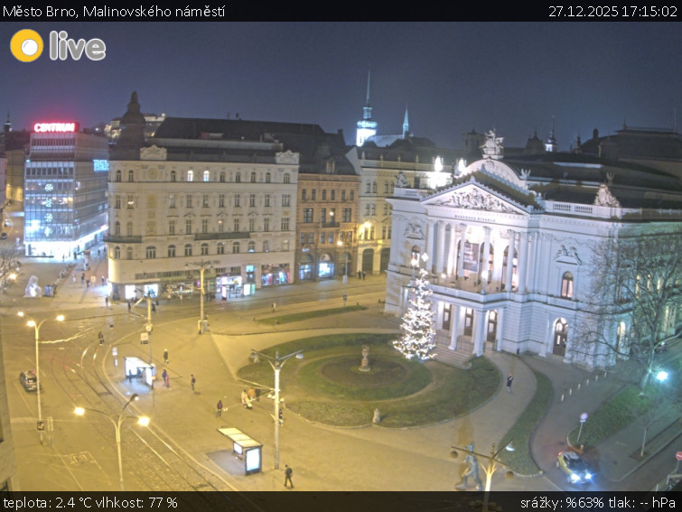Město Brno - Malinovského náměstí - 27.12.2025 v 17:15