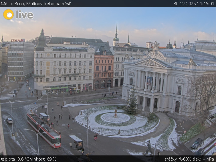 Město Brno - Malinovského náměstí - 30.12.2025 v 14:45
