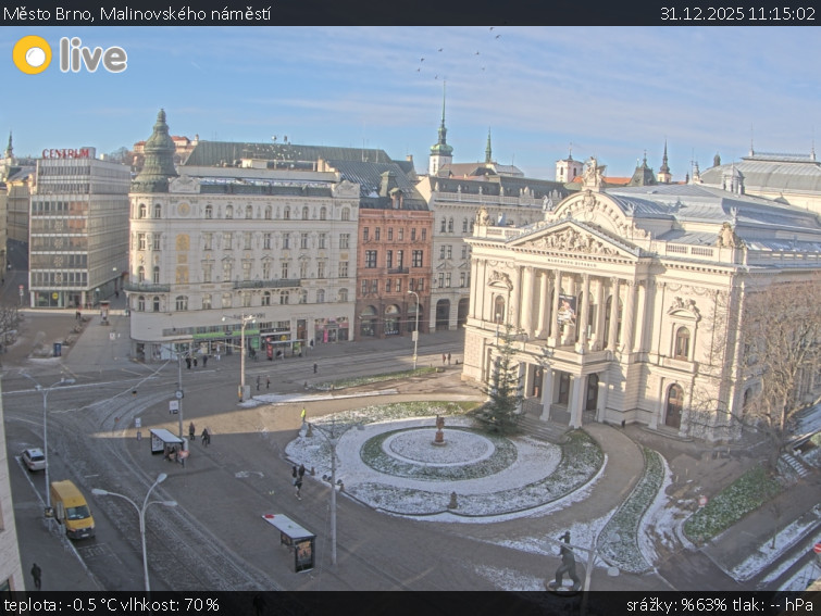 Město Brno - Malinovského náměstí - 31.12.2025 v 11:15