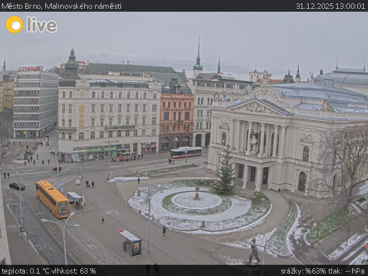Město Brno - Malinovského náměstí - 31.12.2025 v 13:00