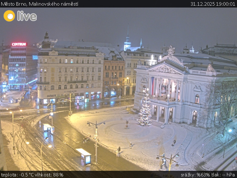 Město Brno - Malinovského náměstí - 31.12.2025 v 19:00