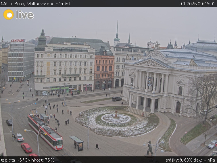 Město Brno - Malinovského náměstí - 9.1.2026 v 09:45