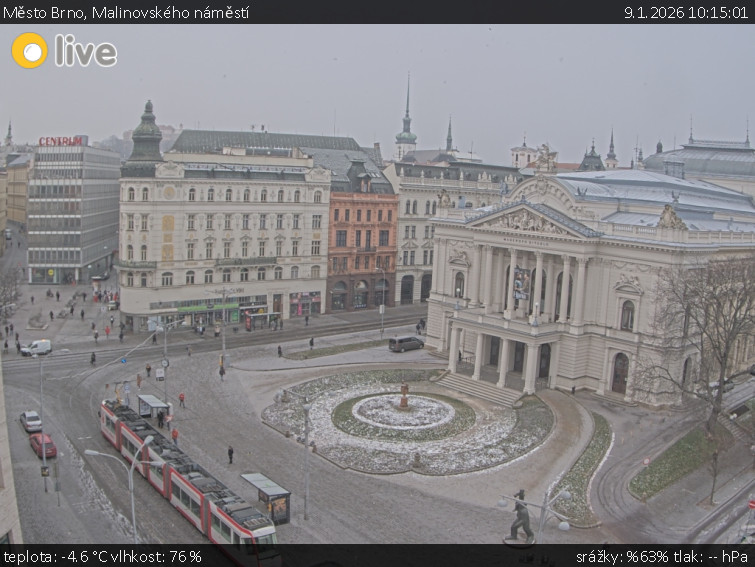 Město Brno - Malinovského náměstí - 9.1.2026 v 10:15