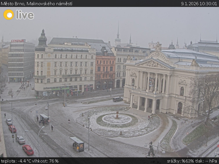 Město Brno - Malinovského náměstí - 9.1.2026 v 10:30