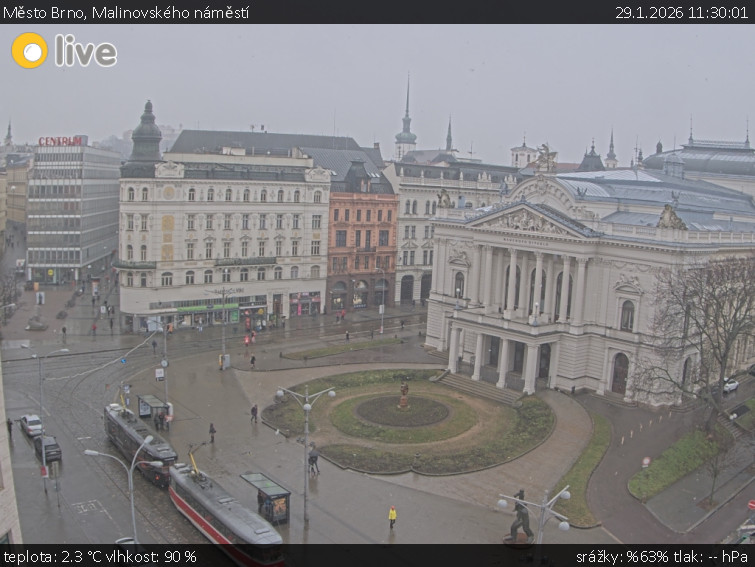 Město Brno - Malinovského náměstí - 29.1.2026 v 11:30