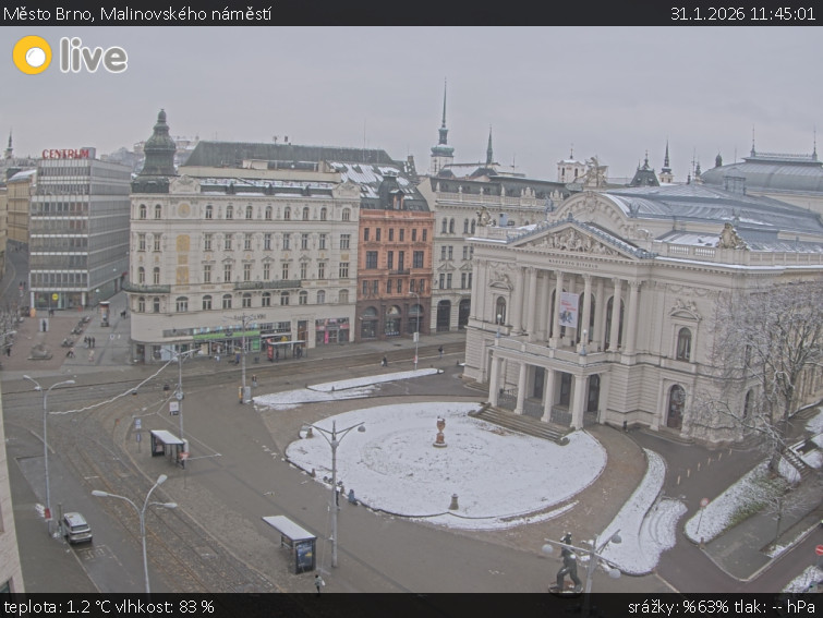 Město Brno - Malinovského náměstí - 31.1.2026 v 11:45