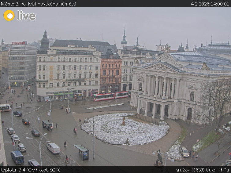 Město Brno - Malinovského náměstí - 4.2.2026 v 14:00