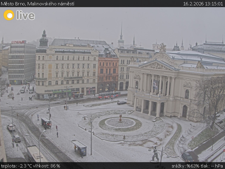 Město Brno - Malinovského náměstí - 16.2.2026 v 13:15
