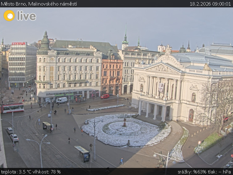 Město Brno - Malinovského náměstí - 18.2.2026 v 09:00