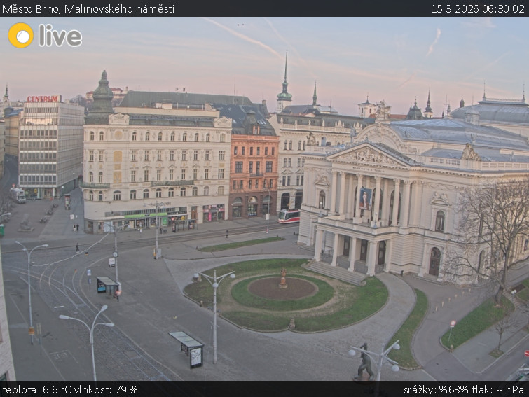 Město Brno - Malinovského náměstí - 15.3.2026 v 06:30
