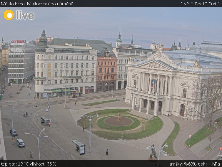 Město Brno - Malinovského náměstí - 15.3.2026 v 10:00