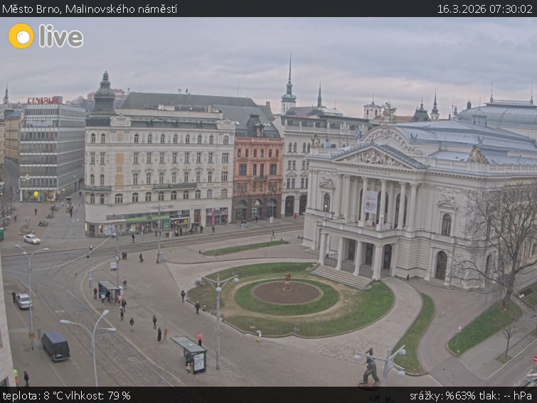 Město Brno - Malinovského náměstí - 16.3.2026 v 07:30