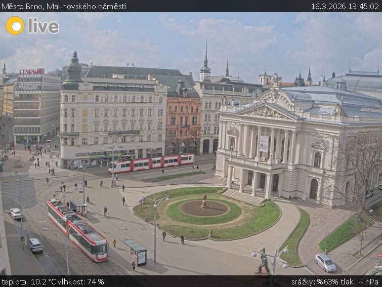 Město Brno - Malinovského náměstí - 16.3.2026 v 13:45