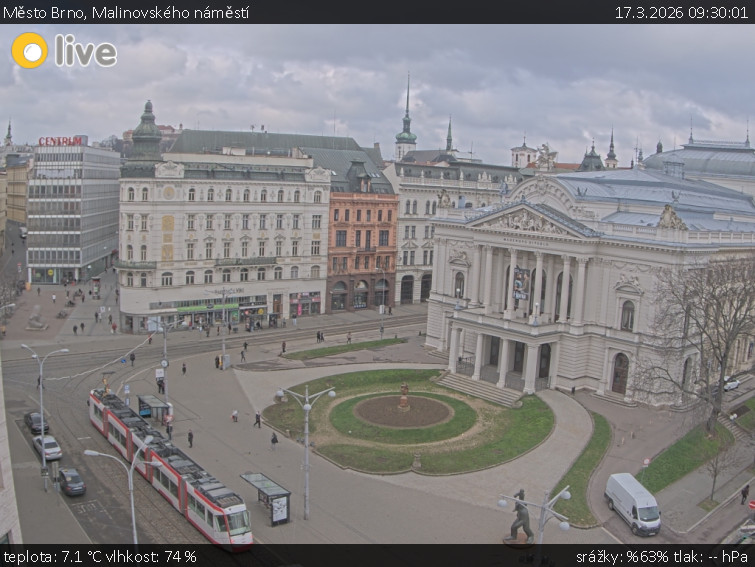 Město Brno - Malinovského náměstí - 17.3.2026 v 09:30