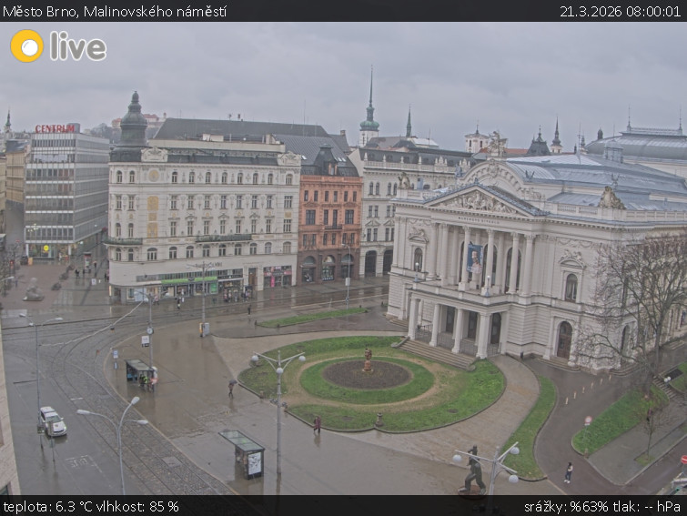 Město Brno - Malinovského náměstí - 21.3.2026 v 08:00