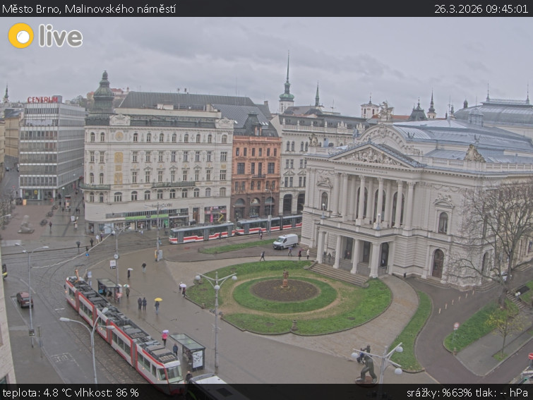 Město Brno - Malinovského náměstí - 26.3.2026 v 09:45