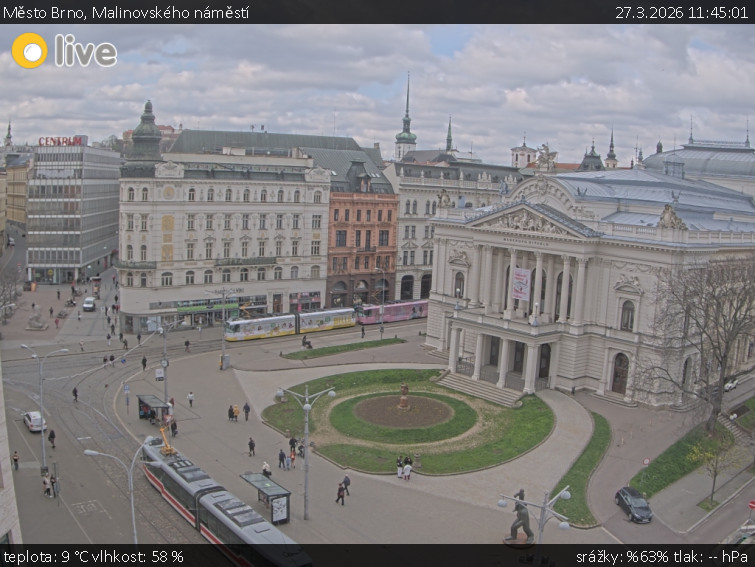 Město Brno - Malinovského náměstí - 27.3.2026 v 11:45