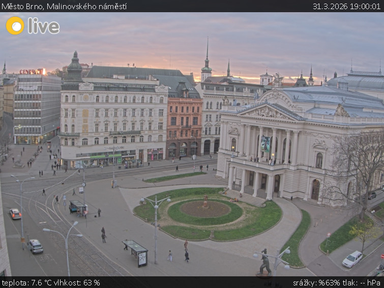 Město Brno - Malinovského náměstí - 31.3.2026 v 19:00