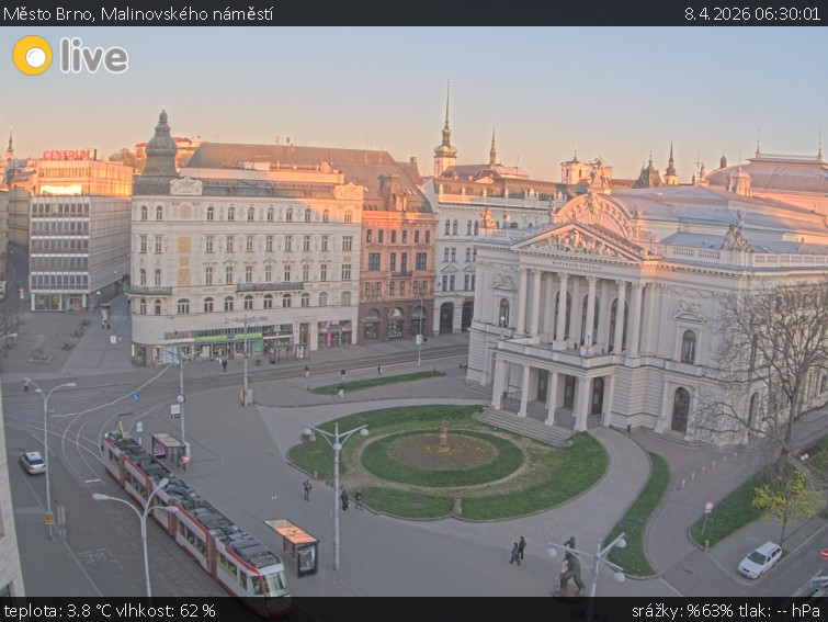 Město Brno - Malinovského náměstí - 8.4.2026 v 06:30