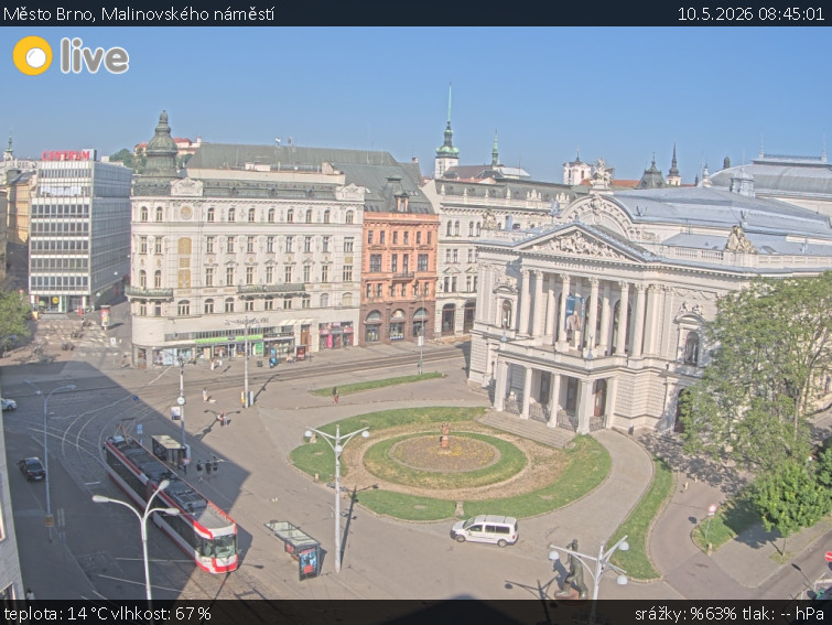 Město Brno - Malinovského náměstí - 10.5.2026 v 08:45